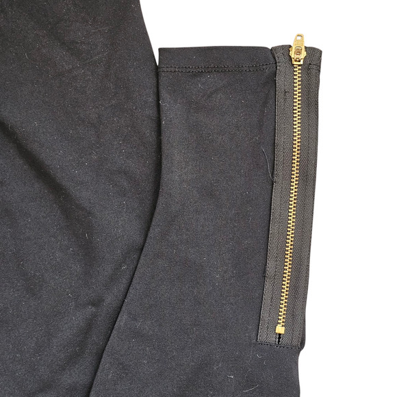 David Lerner black ankle zip leggings Pants Size Medium fit like Small - Picture 4 of 6